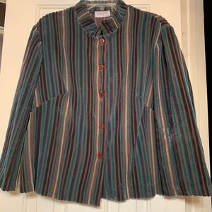 Soft brown stripped blazer